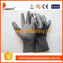 Black Nylon with Grey Nitrile Glove-Dnn410